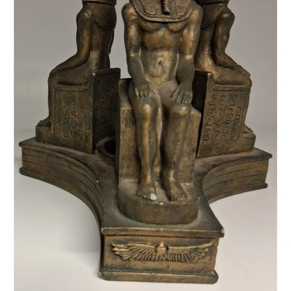 Three Egyptian Statues Candle‎ Holder